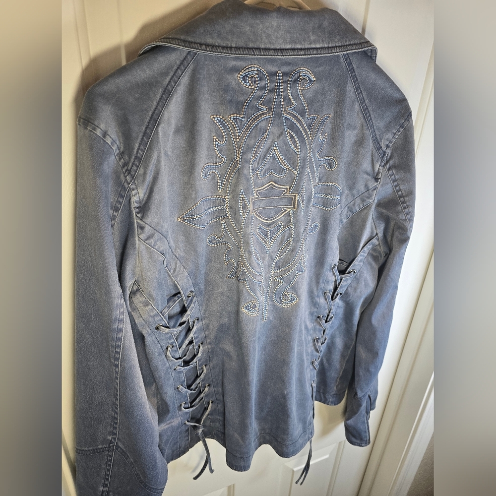Harley-Davidson Blue Denim Jacket - Picture 16 of 16